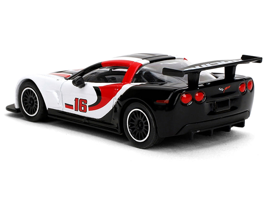2005 Chevrolet Corvette C6R #16 White with Black and Red Graphics "Collection" Series 1/64 Diecast Model Car by Majorette