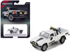 1985 Toyota Hilux SR5 Pickup Truck White with Black Graphics "Collection" Series 1/64 Diecast Model Car by Majorette