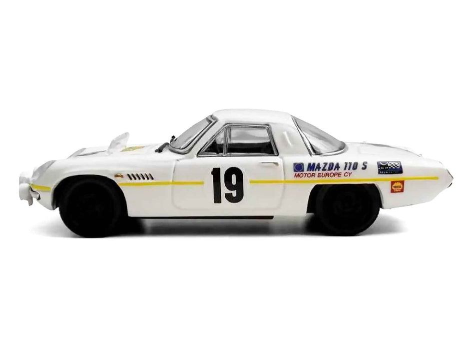 Mazda 110 S Cosmo Sports RHD (Right Hand Drive) #19 "Marathon de la Route" (1968) 1/64 Diecast Model Car by Model Model