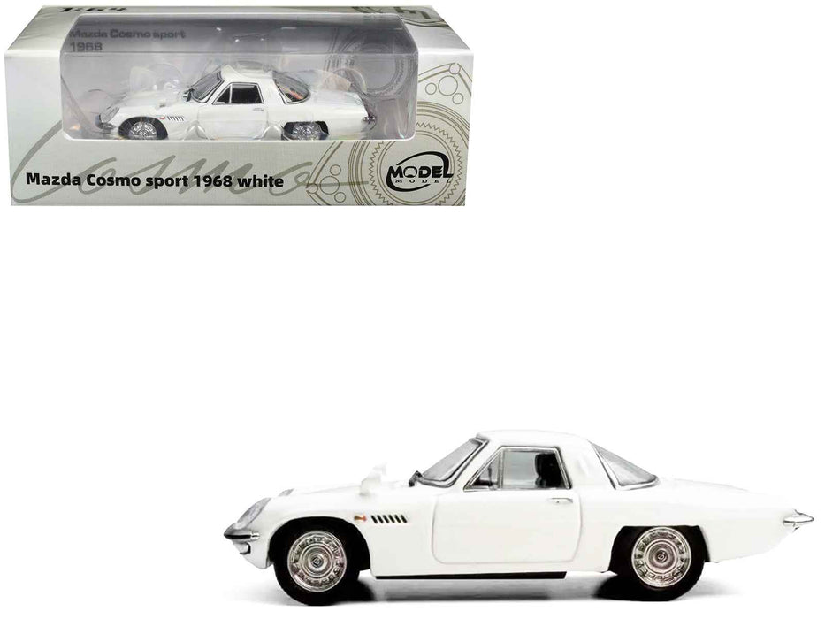1968 Mazda 110 S Cosmo Sport RHD (Right Hand Drive) White 1/64 Diecast Model Car by Model Model