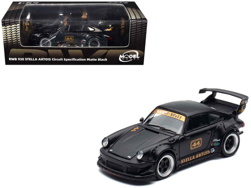 RWB 930 Circuit Specification #44 "Stella Artois" Matt Black 1/64 Diecast Model Car by Model Model