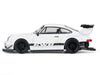 RWB 930 Matt White with Black Stripes 1/64 Diecast Model Car by Model Model