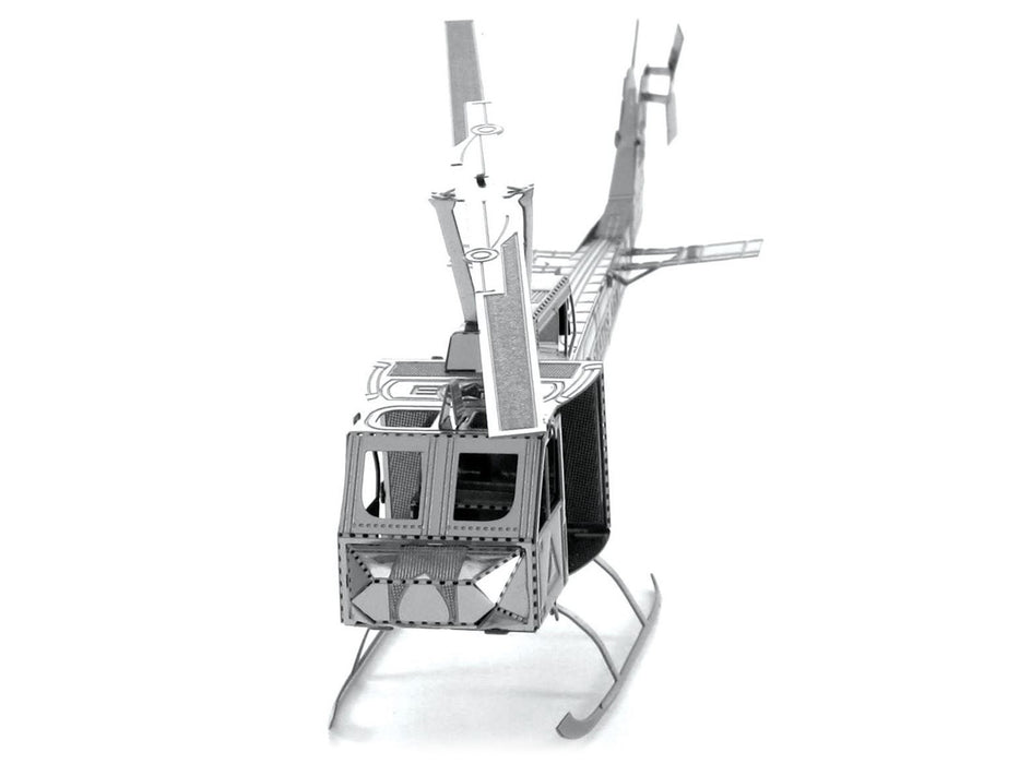 Model Kit Bell UH-1 Iroquois "Huey" Helicopter "United States Army" (Easy Difficulty) Steel Model by Metal Earth