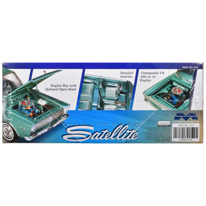 Skill 3 Model Kit 1965 Plymouth Satellite 1/25 Scale Model by Moebius