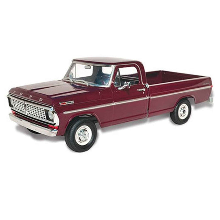 Skill 3 Model Kit 1970 Ford F-100 Custom Cab 4x4 Pickup Truck 1/25 Scale Model by Moebius