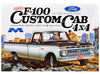 Skill 3 Model Kit 1966 Ford F-100 Custom Cab 4x4 Pickup Truck 1/25 Scale Model by Moebius