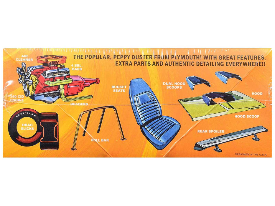 Skill 2 Model Kit 1972 Plymouth Duster 2-in-1 Kit 1/25 Scale Model by MPC