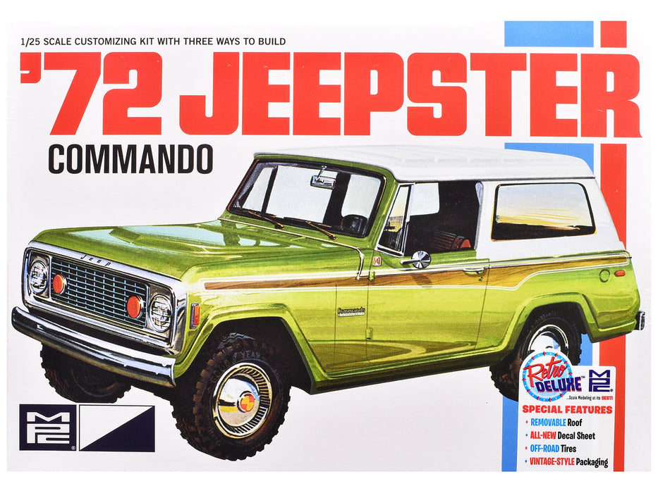 Skill 2 Model Kit 1972 Jeep Jeepster Commando 1/25 Scale Model by MPC