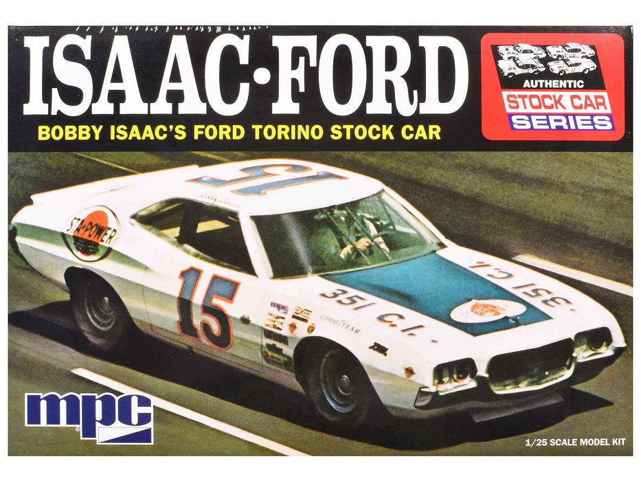 Skill 2 Model Kit 1972 Ford Torino Stock Car "Bobby Isaac" 1/25 Scale Model by MPC