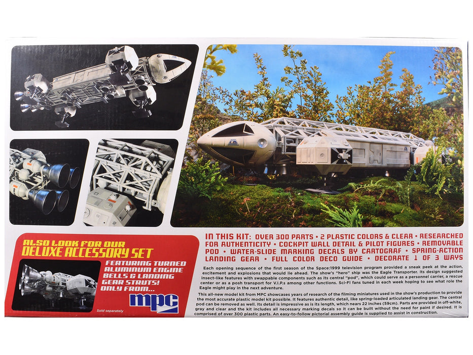 Skill 2 Model Kit Eagle Transporter Spacecraft "Celebrating 40 Years" "Space: 1999" (1975-1977) TV Series 1/48 Scale Model by MPC