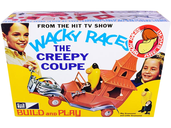 Skill 2 Snap Model Kit The Creepy Coupe with Big Gruesome and Little Gruesome Figurines "Wacky Races" (1968) TV Series 1/25 Scale Model by MPC - Miniature Motors