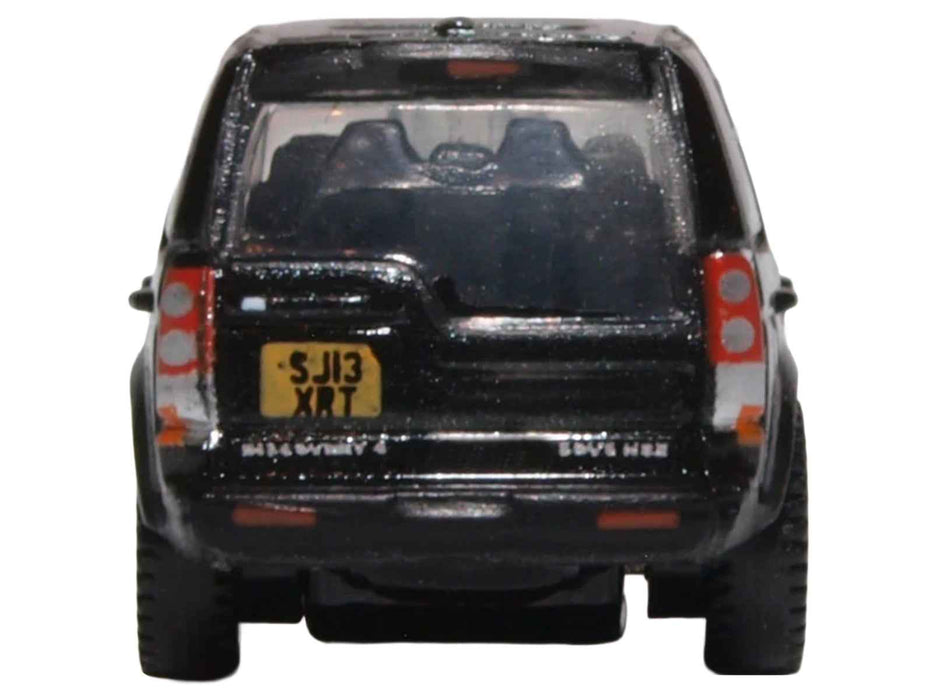 Land Rover Discovery 4 RHD (Right Hand Drive) Santorini Black 1/148 (N) Scale Diecast Model car by Oxford Diecast