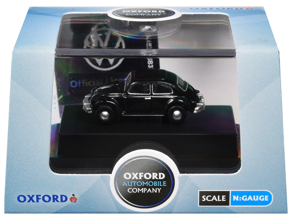 Volkswagen Beetle Black 1/148 (N) Scale Diecast Model Car by Oxford Diecast