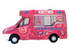 Whitby Mondial Ice Cream Van "Tonibell" Pink with Graphics 1/76 (OO) Scale Diecast Model Car by Oxford Diecast