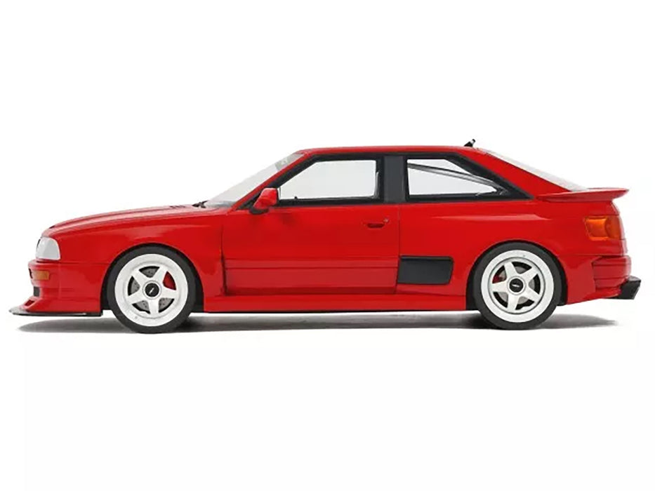 2021 Audi 80 Coupe "Prior Design" Misano Red Limited Edition to 2500 pieces Worldwide 1/18 Model Car by Otto Mobile