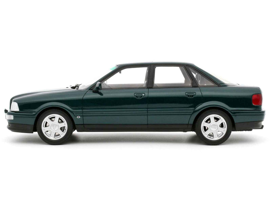 1993 Audi S2 Sedan Emerald Green Metallic Limited Edition to 2000 pieces Worldwide 1/18 Model Car by Otto Mobile