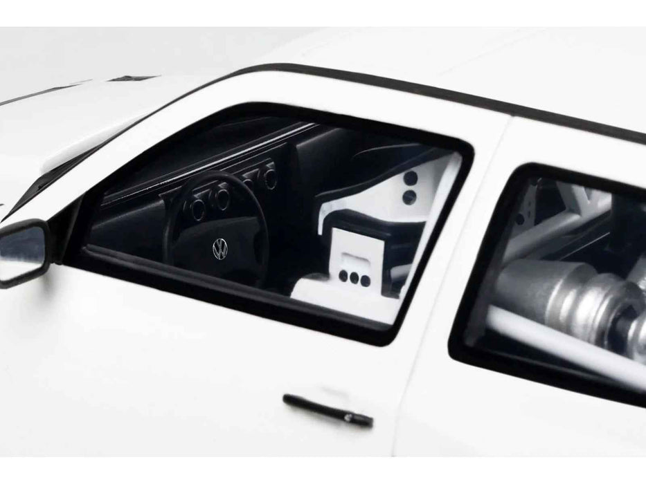 2024 Volkswagen Golf III by Khyzyl Saleem White Limited Edition to 2000 pieces Worldwide 1/18 Model Car by Otto Mobile