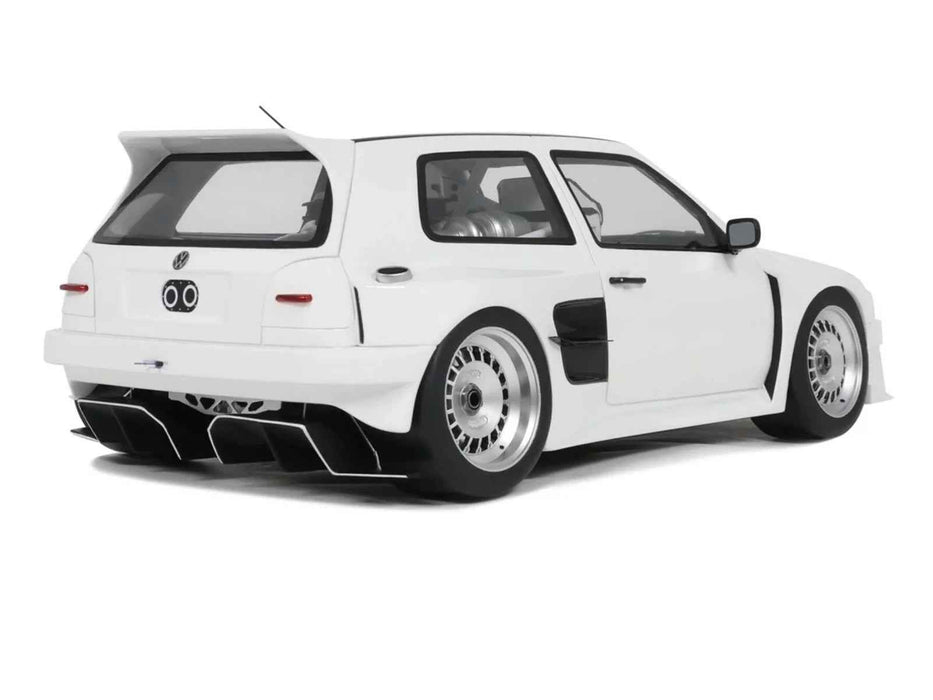 2024 Volkswagen Golf III by Khyzyl Saleem White Limited Edition to 2000 pieces Worldwide 1/18 Model Car by Otto Mobile