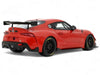 2023 Toyota Supra GT4 100 Edition Plasma Orange Metallic Limited Edition to 999 pieces Worldwide 1/18 Model Car by Otto Mobile
