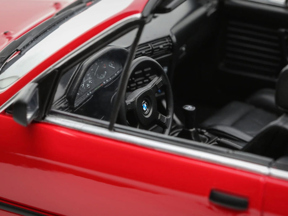 1986 BMW 325i Convertible Bright Red Limited Edition to 2000 pieces Worldwide 1/18 Model Car by Otto Mobile