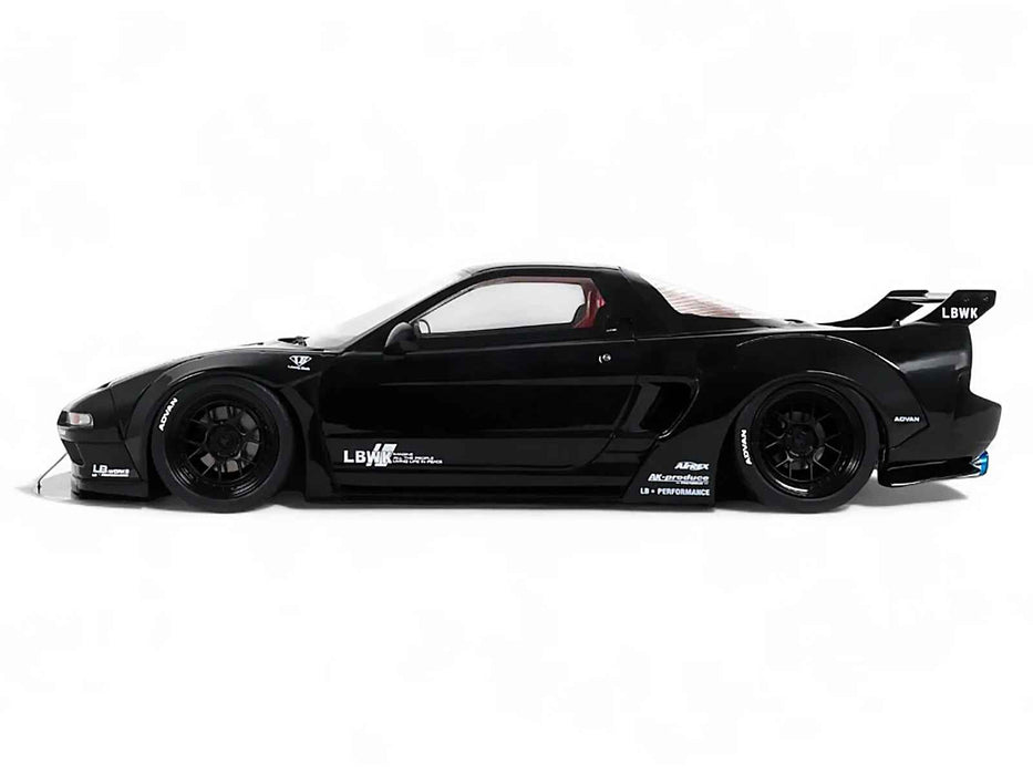 2020 Honda NSX (NA1) LB-Works Black with Red Interior Limited Edition to 2000 pieces Worldwide 1/18 Model Car by Otto Mobile
