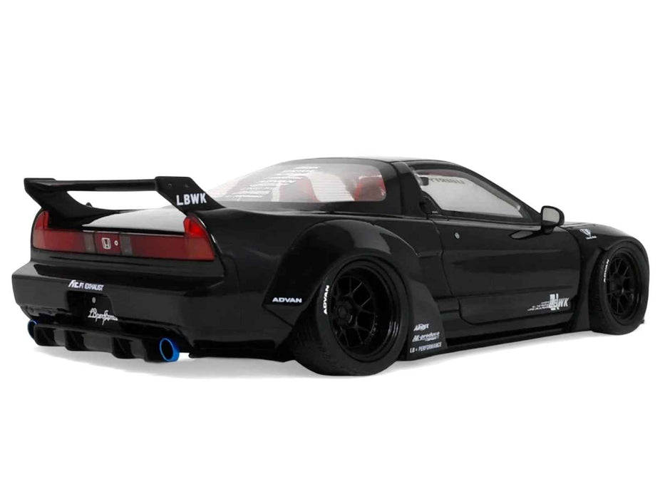 2020 Honda NSX (NA1) LB-Works Black with Red Interior Limited Edition to 2000 pieces Worldwide 1/18 Model Car by Otto Mobile