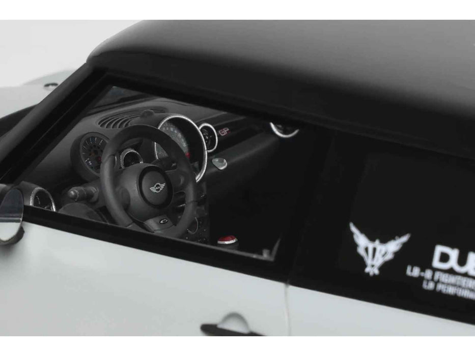 2015 Mini Cooper R56 LB-Works "LB Nation" Gray with Black Top Limited Edition to 999 pieces Worldwide 1/18 Model Car by Otto Mobile