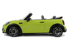 2021 Mini JCW Cabrio Zesty Yellow with Black Stripes 1/18 Model Car by Otto Mobile