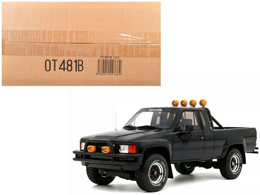 1985 Toyota Hilux SR5 Pickup Truck Black Limited Edition to 2500 pieces Worldwide 1/18 Model Car by Otto Mobile