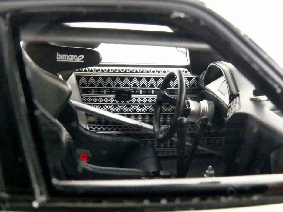 2023 BMW E30 V8 Drift "Red Bull Driftbrothers" Blue and Silver with Graphics Limited Edition to 3000 pieces Worldwide 1/18 Model Car by Otto Mobile