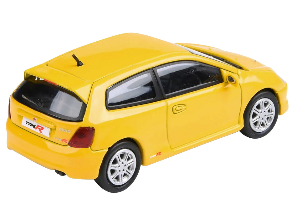 2001 Honda Civic Type R EP3 Sunlight Yellow 1/64 Diecast Model Car by Paragon Models