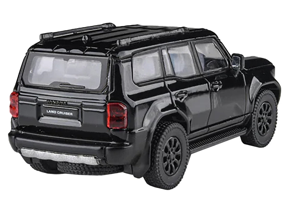 2024 Toyota Land Cruiser 250 Prado Black 1/64 Diecast Model Car by Paragon Models