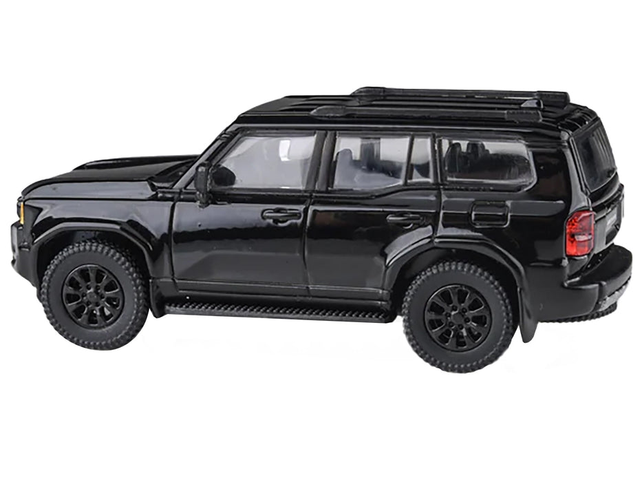 2024 Toyota Land Cruiser 250 Prado Black 1/64 Diecast Model Car by Paragon Models