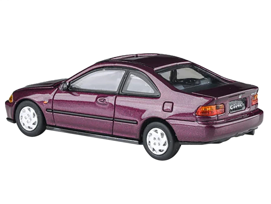1995 Honda Civic Coupe EJ1 Camellia Red Metallic 1/64 Diecast Model Car by Paragon Models
