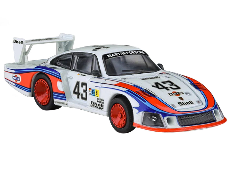 Porsche 935/78 "Moby Dick" #43 Rolf Stommelen - Manfred Schurti "Martini Racing Porsche System" "24 Hours of Le Mans" (1978) 1/64 Diecast Model Car by Paragon Models