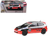 2005 Honda Civic #16 "SEMA RealTime Racing" Silver Metallic and Red with Black Graphics 1/64 Diecast Model Car by Paragon Models