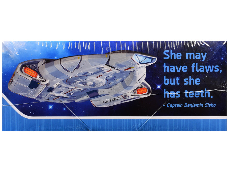 Skill 2 Snap Model Kit USS Defiant NX-74205 Starship "Star Trek: Deep Space Nine" (1993-1999) TV Series 1/1000 Scale Model by Polar Lights