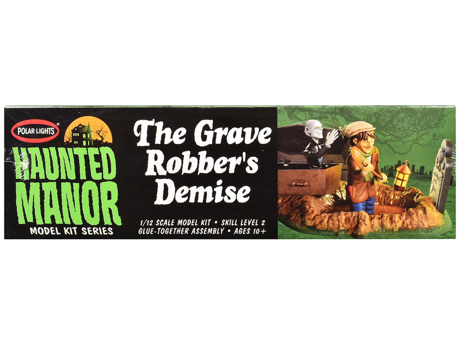 Skill 2 Model Kit Haunted Manor "The Grave Robber's Demise" Diorama Set 1/12 Scale Model by Polar Lights