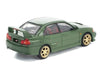 Mitsubishi Lancer Evolution IV RHD (Right Hand Drive) Green with Red Interior and Gold Wheels "Enigma Exclusive Edition" 1/64 Diecast Model Car by Pop Race