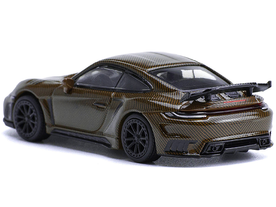 992 Stinger GTR Brown Carbon 1/64 Diecast Model Car by Pop Race - Miniature Motors