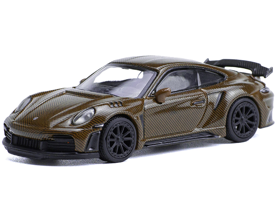 992 Stinger GTR Brown Carbon 1/64 Diecast Model Car by Pop Race - Miniature Motors