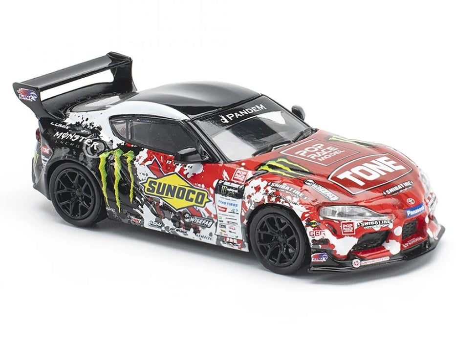Toyota Pandem GR Supra RHD (Right Hand Drive) Daigo Saito "D1 Grand Prix" (2024) 1/64 Diecast Model Car by Pop Race