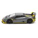 Lamborghini Huracan STO Matt Gray Metallic with Yellow Accents 1/64 Diecast Model Car by Pop Race