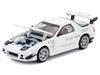 Mazda RX7 (FC3S) RE Amemiya RHD (Right Hand Drive) White 1/64 Diecast Model Car by Pop Race