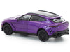 Aston Martin DBX 707 Storm Purple Metallic with Black Top 1/64 Diecast Model Car by Pop Race
