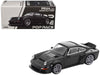 Singer DLS Turbo Black Metallic 1/64 Diecast Model Car by Pop Race