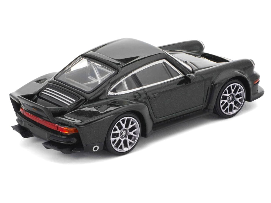 Singer DLS Turbo Black Metallic 1/64 Diecast Model Car by Pop Race