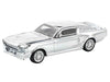 Shelby Mustang GT500 Silver Chrome 1/64 Diecast Model Car by Pop Race