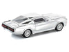 Shelby Mustang GT500 Silver Chrome 1/64 Diecast Model Car by Pop Race
