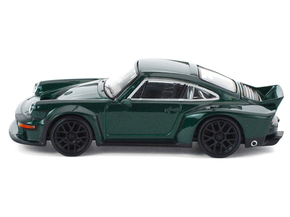 Singer DLS Turbo Green Metallic 1/64 Diecast Model Car by Pop Race